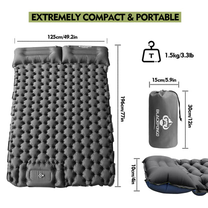 Blackpongo Nylon TPU inflatable cushion ultra-light portable durable waterproof tear-resistant spliced sleeping pads